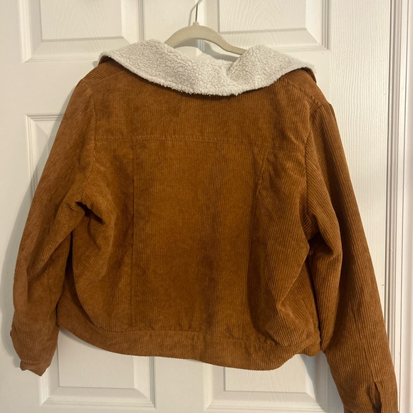 Brown Corduroy Sherpa Jacket - Picture 2 of 2